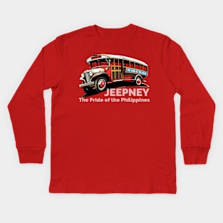 Jeepney: The Pride of the Philippines Kids Long Sleeve T-Shirt